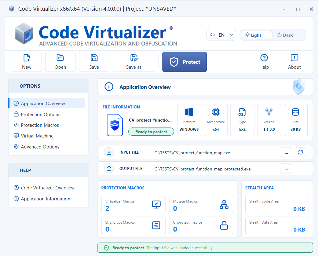 Code Virtualizer Application Overview